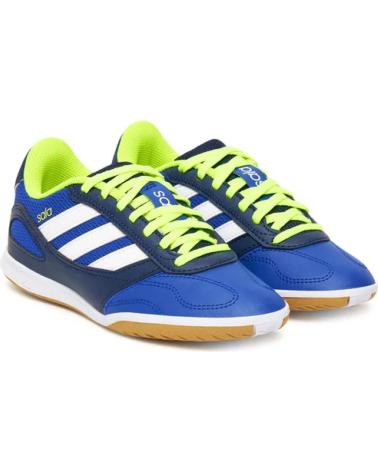 ADIDAS SUPER SALA III F25 ON JUNIOR - HALLENFUSSBALLSCHUHE BLAU LIMONE NEON AZUL
