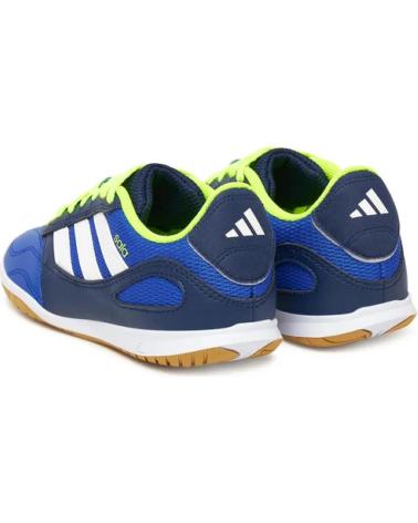 ADIDAS SUPER SALA III F25 ON JUNIOR - HALLENFUSSBALLSCHUHE BLAU LIMONE NEON AZUL