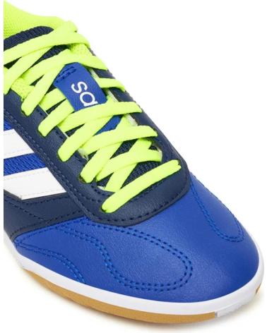 ADIDAS SUPER SALA III F25 ON JUNIOR - HALLENFUSSBALLSCHUHE BLAU LIMONE NEON AZUL