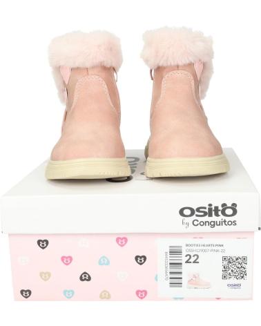 BOTAS OSITO OSSH129007 ROSA CON FORRO PELO SUAVE ROSA