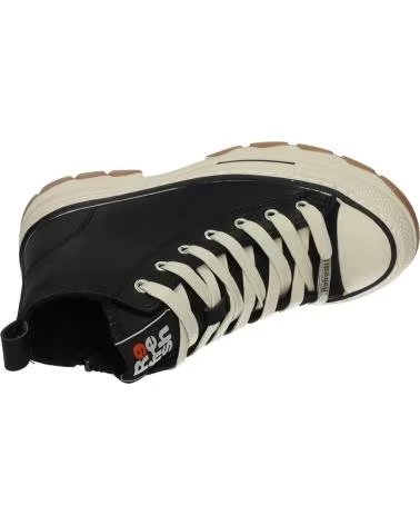 REFRESH HIGH-TOP SPORT BOOT WITH TRACK PLATFORM 172318 BLACK NEGRO
