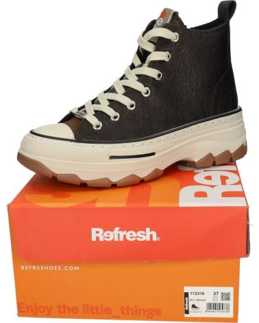 SNEAKERS ALTE REFRESH 172318 BRONZO CON PLATFORM METALLICO METáLICO