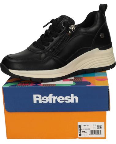 Home-REFRESH-REFRESH 172938 BLACK WOMEN'S CASUAL PLATFORM SNEAKERS-NEGRO
