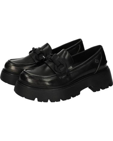 Home-REFRESH-REFRESH BLACK LOAFERS 172941 WITH TRACK SOLE-NEGRO
