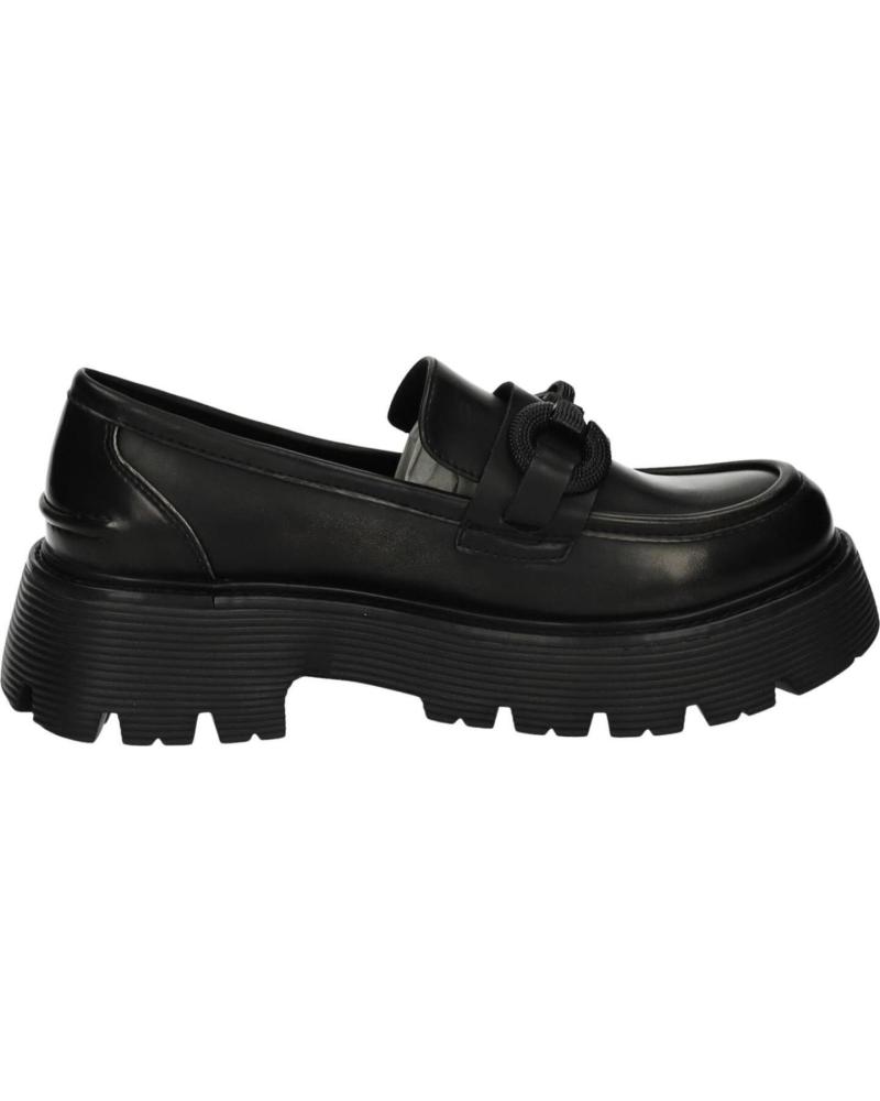 Home-REFRESH-REFRESH BLACK LOAFERS 172941 WITH TRACK SOLE-NEGRO