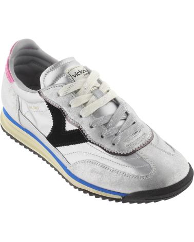 VICTORIA SATURNO METALLIC SILVER SNEAKERS 1158102 PLATA