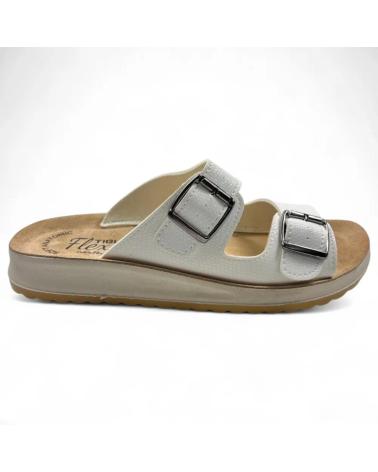 SANDALO TIMBOS ZEPPA COMODO CON DOPPIA FIBBIA BLANCO