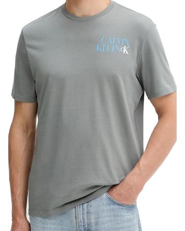 T-SHIRT CALVIN KLEIN CK NY WORDMARK GRIGIA GRIS