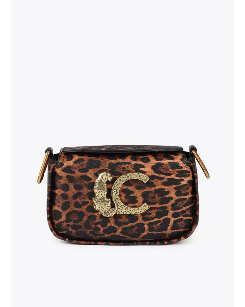 SAC BANDOULIÈRE LOLA CASADEMUNT LF2504041 MARRON IMPRIMÉ ANIMAL MARRON