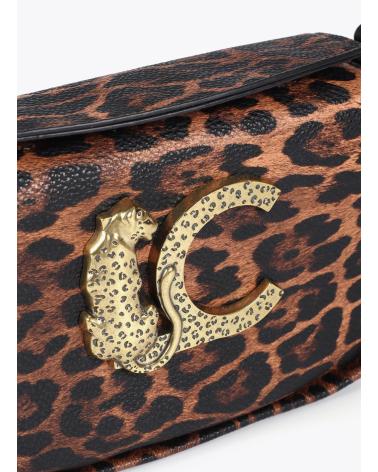 SAC BANDOULIÈRE LOLA CASADEMUNT LF2504041 MARRON IMPRIMÉ ANIMAL MARRON