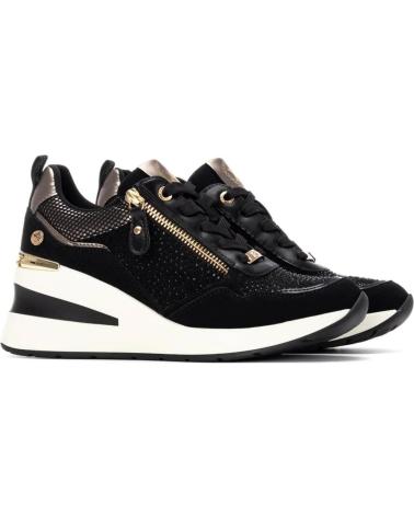 XTI 144377 S - SNEAKERS NERE CON ZEPPA E CERNIERA NEGRO