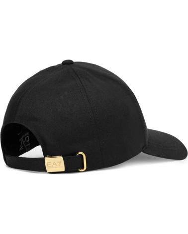 CASQUETTE DE BASEBALL EA7 EMPORIO ARMANI 7X000005 NOIRE AVEC LOGO DORÉ NEGRO