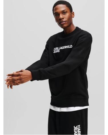 FELPA KARL LAGERFELD KLJ ESSENTIAL LOGO NERA NEGRO
