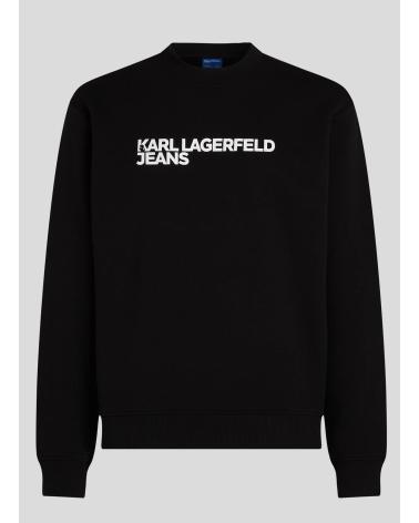FELPA KARL LAGERFELD KLJ ESSENTIAL LOGO NERA NEGRO