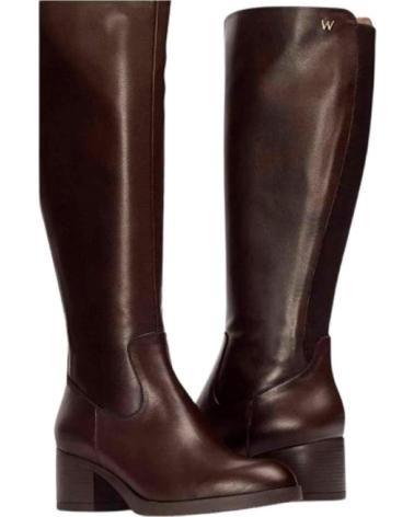 BOTA ALTA WONDERS DE SALTO 4 CM PRETO NEGRO