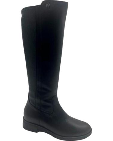 BOTA ALTA PRETA WONDERS EM COURO - ELEGÂNCIA SOFISTICADA NEGRO