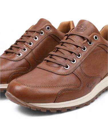 KANGAROOS 953 BROWN LEATHER SNEAKERS MARRóN
