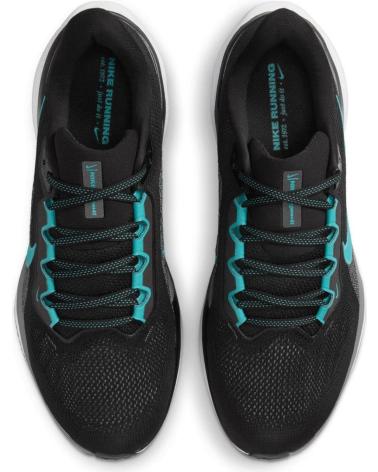 NIKE PEGASUS 41 V25 MEN'S RUNNING SHOES BLACK WITH GREEN-BLUE DETAILS NAZPMV2522C AZUL