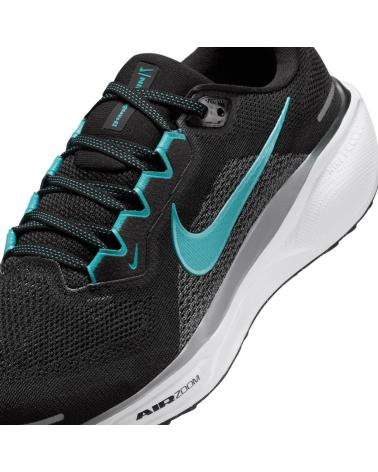 NIKE PEGASUS 41 V25 MEN'S RUNNING SHOES BLACK WITH GREEN-BLUE DETAILS NAZPMV2522C AZUL