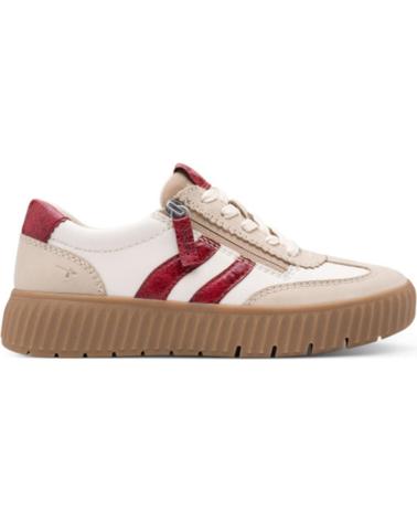 BASKETS TAMARIS 83729 EN CUIR BEIGE BEIG