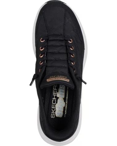 SNEAKERS SKECHERS SLIP-IN GOLDEN HOU NERE CON CONTOUR FOAM NEGRO