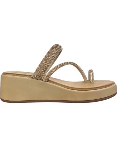 SANDALO CALZADOMANIA CON ZEPPA E GLITTER COLOR CAMMELLO CAMEL