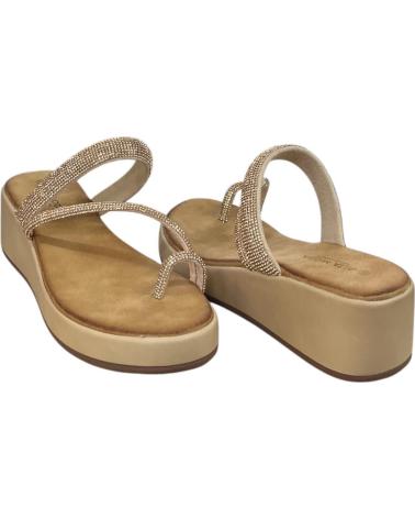 SANDALO CALZADOMANIA CON ZEPPA E GLITTER COLOR CAMMELLO CAMEL