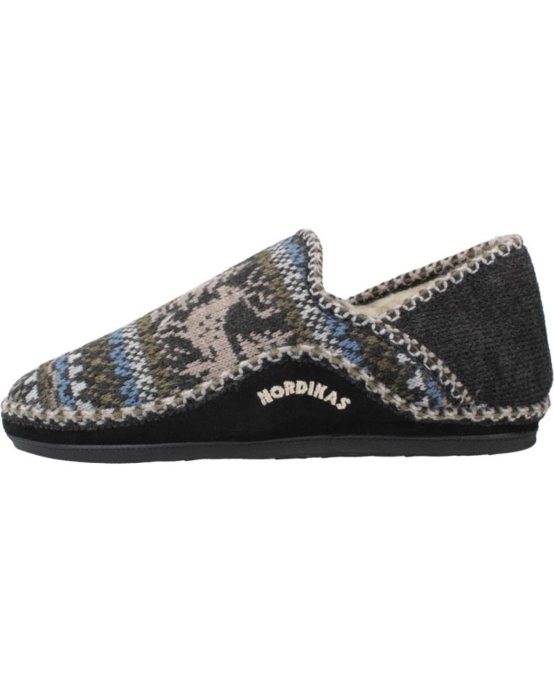 NORDIKAS 3002 BLACK SLIPPERS NEGRO