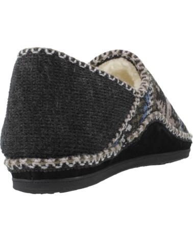 NORDIKAS 3002 BLACK SLIPPERS NEGRO