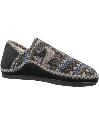 NORDIKAS 3002 BLACK SLIPPERS NEGRO