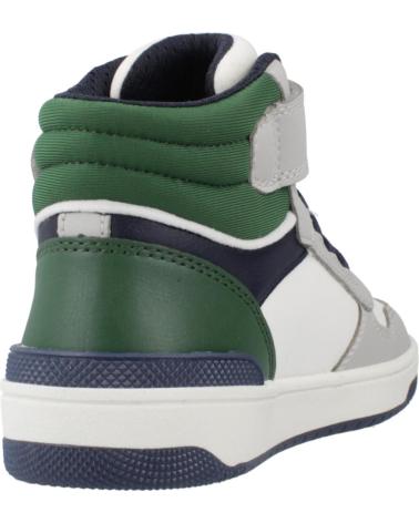 GEOX J WASHIBA C1L3X SNEAKER - HIGH-TOP DESIGN IN GRAU UND WEISS C1L3X