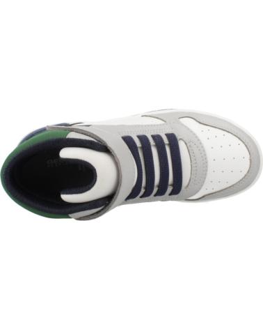 GEOX J WASHIBA C1L3X SNEAKER - HIGH-TOP DESIGN IN GRAU UND WEISS C1L3X