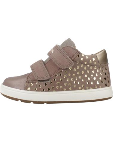 GEOX B BIGLIA C5005 SNEAKERS - CASUAL DESIGN IN SHIMMERING PINK WITH HEARTS C5005