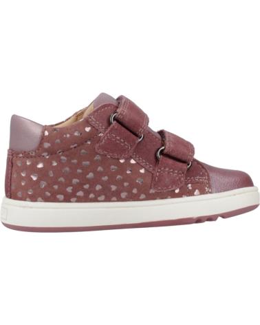 SNEAKERS GEOX B BIGLIA C8007 - DESIGN CASUAL ROSA SCURO CON CUORI C8007