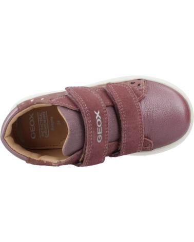 SNEAKERS GEOX B BIGLIA C8007 - DESIGN CASUAL ROSA SCURO CON CUORI C8007