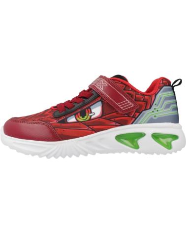 GEOX J ASSISTER BOY C7004 RED SNEAKERS WITH LIGHTS C7004