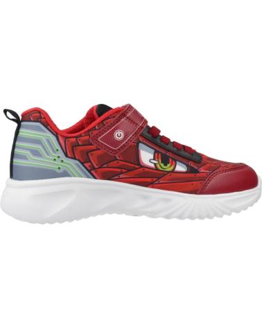 GEOX J ASSISTER BOY C7004 RED SNEAKERS WITH LIGHTS C7004