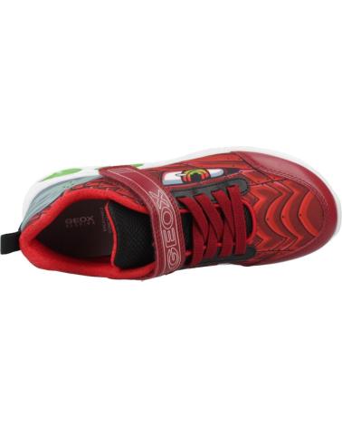 GEOX J ASSISTER BOY C7004 RED SNEAKERS WITH LIGHTS C7004