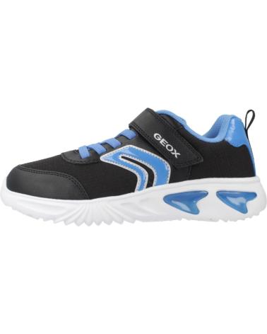 GEOX J ASSISTER BOY C9221 BLACK SNEAKERS WITH LIGHTS C9221