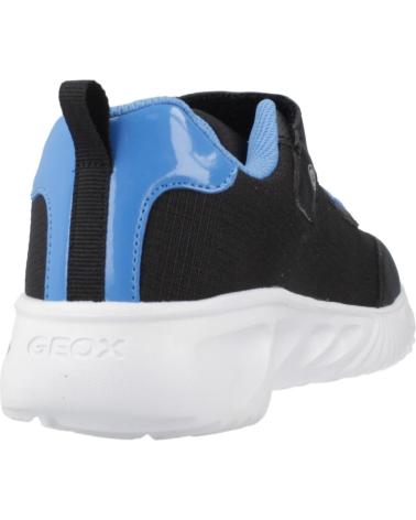 GEOX J ASSISTER BOY C9221 BLACK SNEAKERS WITH LIGHTS C9221