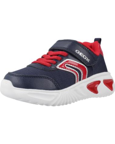 GEOX J ASSISTER BOY C0735 BLUE SNEAKERS WITH LIGHTS C0735