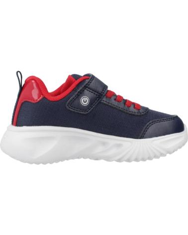 GEOX J ASSISTER BOY C0735 BLUE SNEAKERS WITH LIGHTS C0735