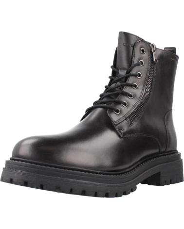GEOX D IRIDEA C9999 BLACK COMBAT BOOTS C9999