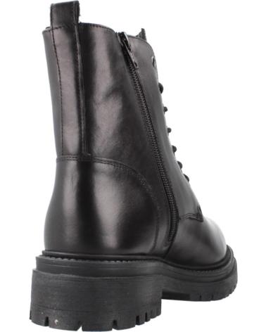GEOX D IRIDEA C9999 BLACK COMBAT BOOTS C9999