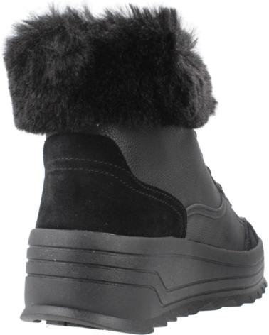GEOX D MILLEINY B ABX C9999 STIEFELETTEN SCHWARZ MIT KUNSTFELL UND AMPHIBIOX-TECHNOLOGIE C9999