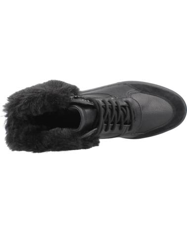 GEOX D MILLEINY B ABX C9999 STIEFELETTEN SCHWARZ MIT KUNSTFELL UND AMPHIBIOX-TECHNOLOGIE C9999