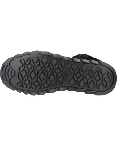 GEOX D MILLEINY B ABX C9999 STIEFELETTEN SCHWARZ MIT KUNSTFELL UND AMPHIBIOX-TECHNOLOGIE C9999