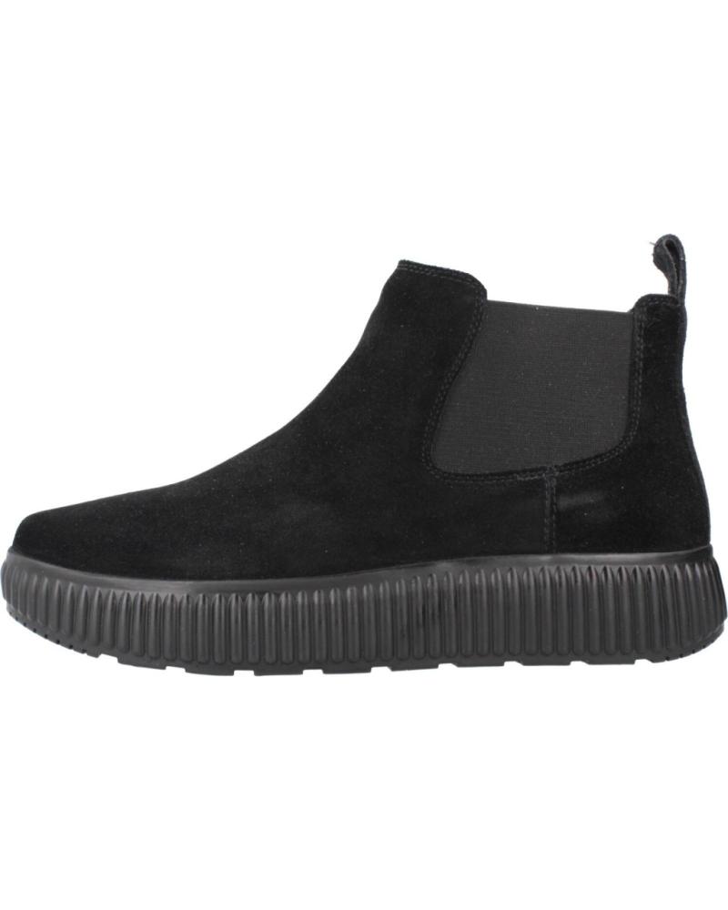 GEOX D GRAISY BLACK ANKLE BOOTS C9999 C9999