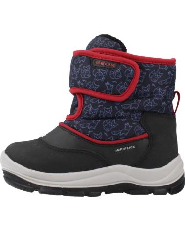 GEOX B FLANFIL BOY ABX BLACK BOOTS C0048 C0048