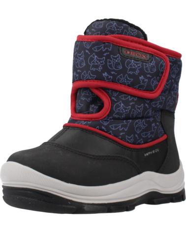 GEOX B FLANFIL BOY ABX BLACK BOOTS C0048 C0048